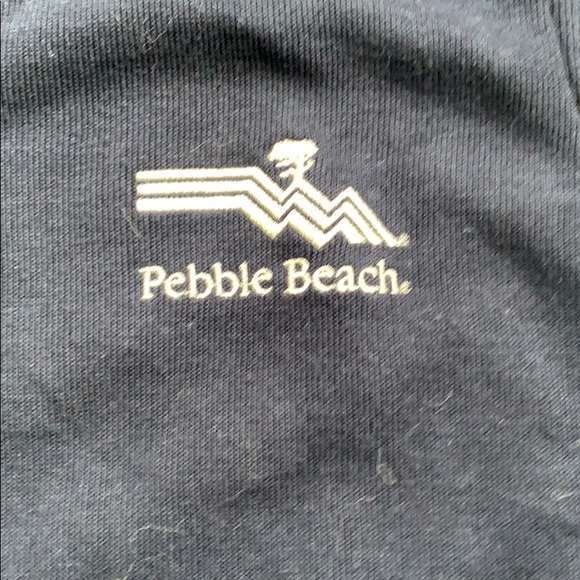 Pebble Beach navy cotton blend golf vest . - Picture 2 of 3